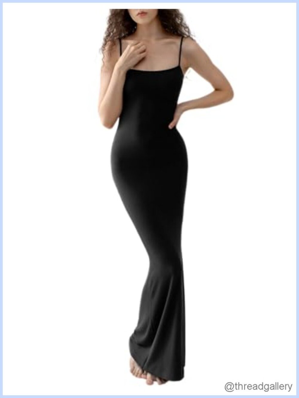 Soft Lounge Long Slip Dress Sleeveless Bodycon Maxi Rayon Spandex